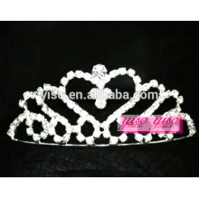 Moda de la boda de cristal de pelo accesorios de los niños tiaras de San Valentín